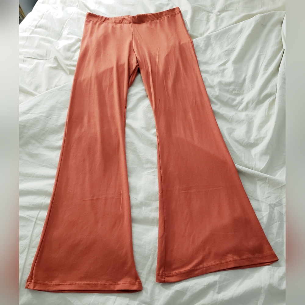 5 Style Autumn Orange Flared Yoga Pants